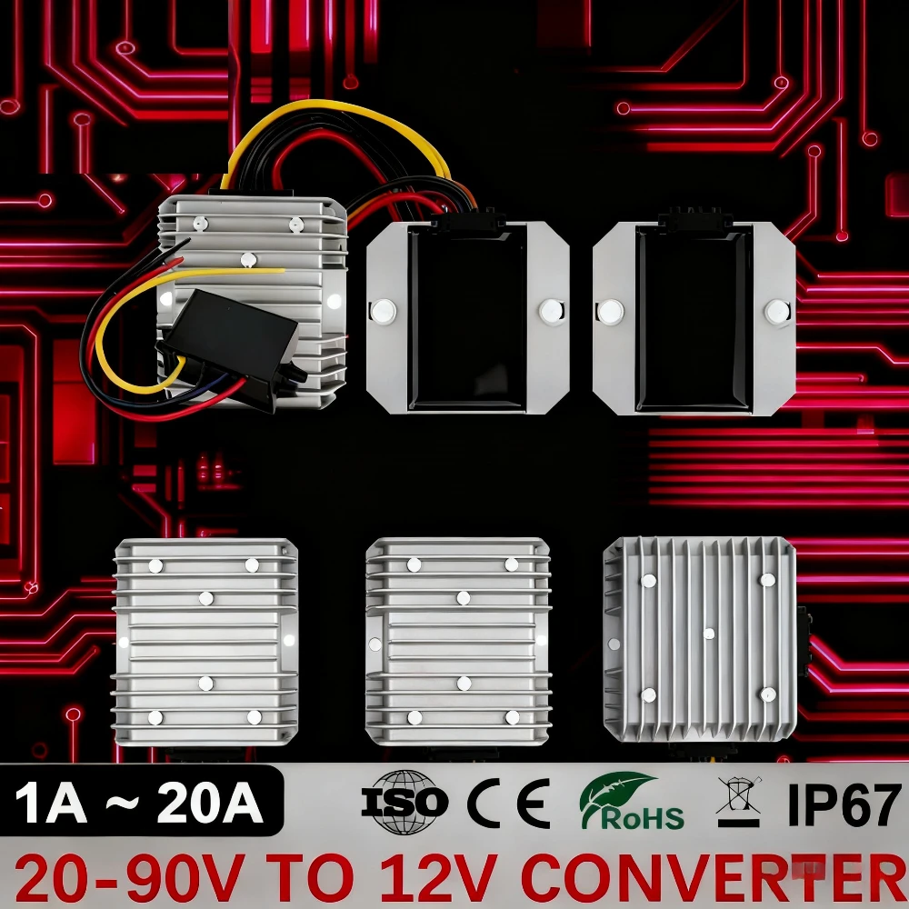 72V 15A Fast Charger - محول تيار مستمر من 20-90 فولت