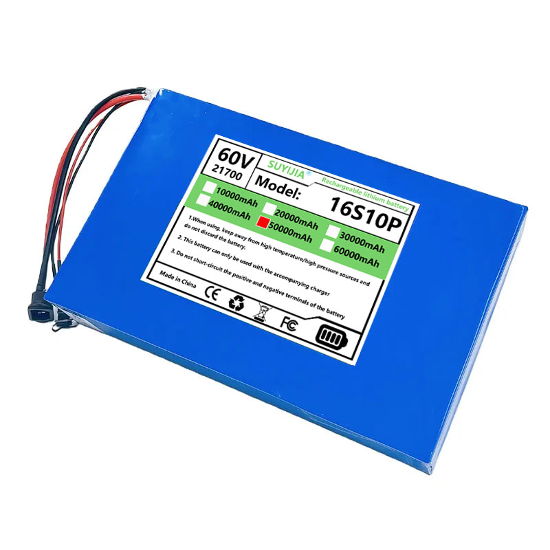 بطارية ليثيوم أيون جديدة 60 فو - مراجعة 60V 50Ah Electric Scooter Battery وسعره
