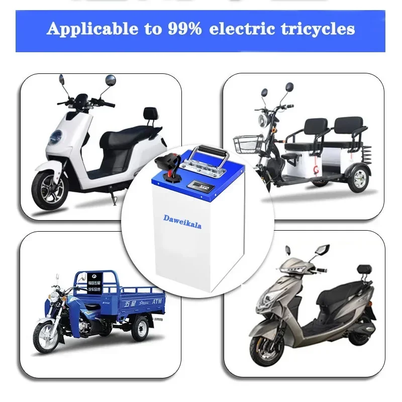 بطارية ليثيوم 72 فولت 60 فولت  - مراجعة 60V 50Ah Electric Scooter Battery وسعره