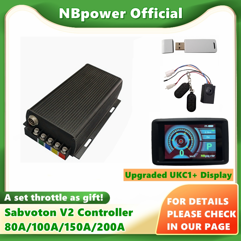 مجموعة وحدة التحكم القابلة للب - مراجعة 72V 100A Sabvoton Controller وسعره