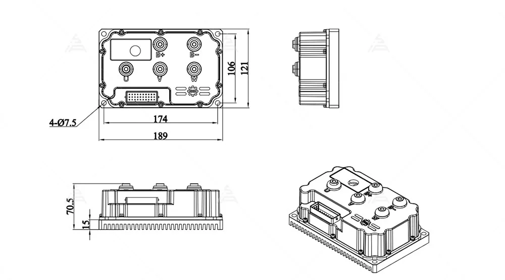 وحدة تحكم فاردرايفر 72300 300  - مراجعة Kelly Kls7230S Controller وسعره